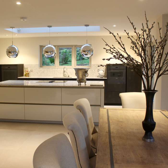Immaculate finishes in the kitchen dining room