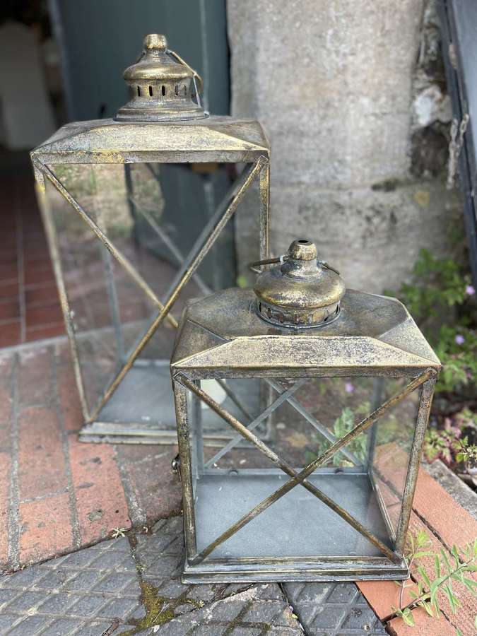 Brass and Glass Lanterns